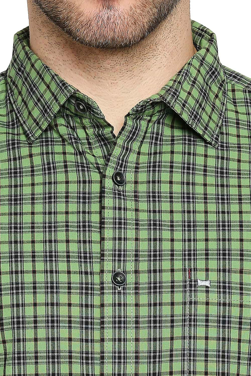 BASICS SLIM FIT CHECKS SHIRT