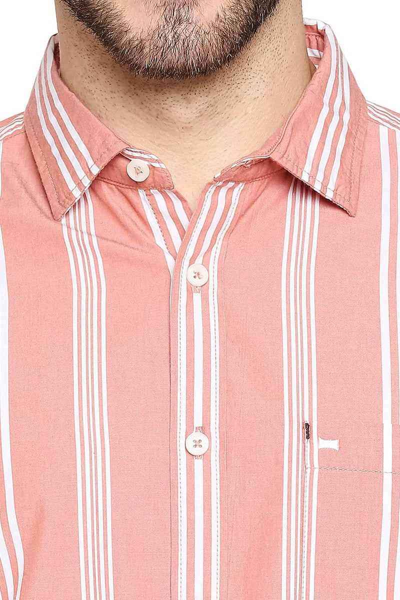 BASICS SLIM FIT STRIPE SHIRT