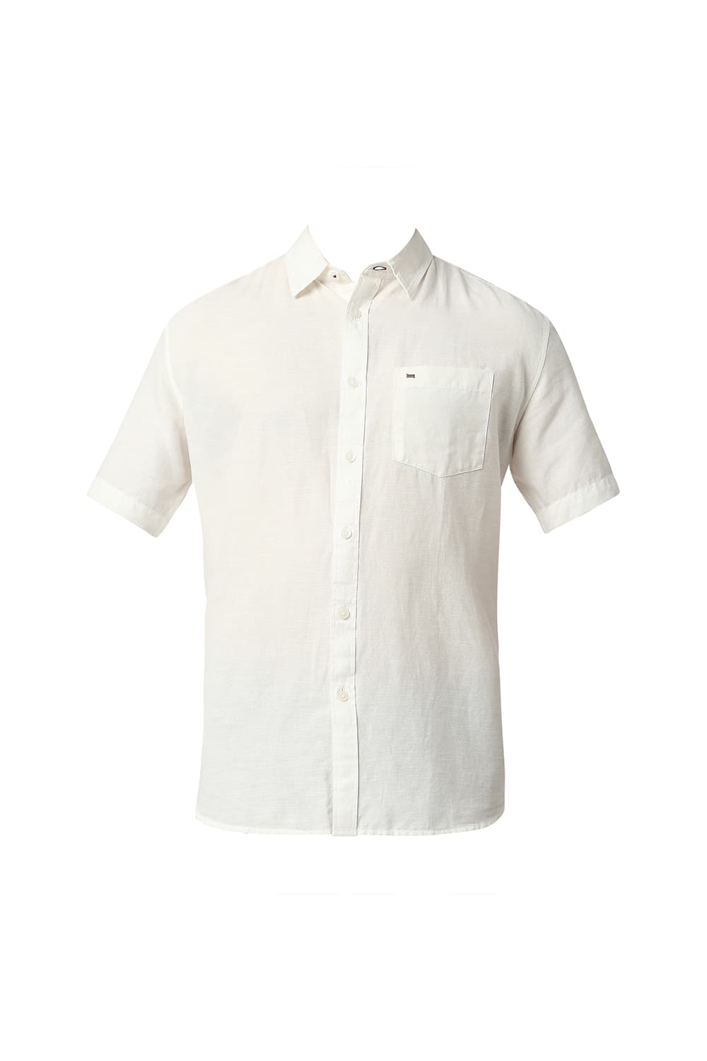 BASICS SLIM FIT COTTON HEMP HALFSLEEVES SHIRT