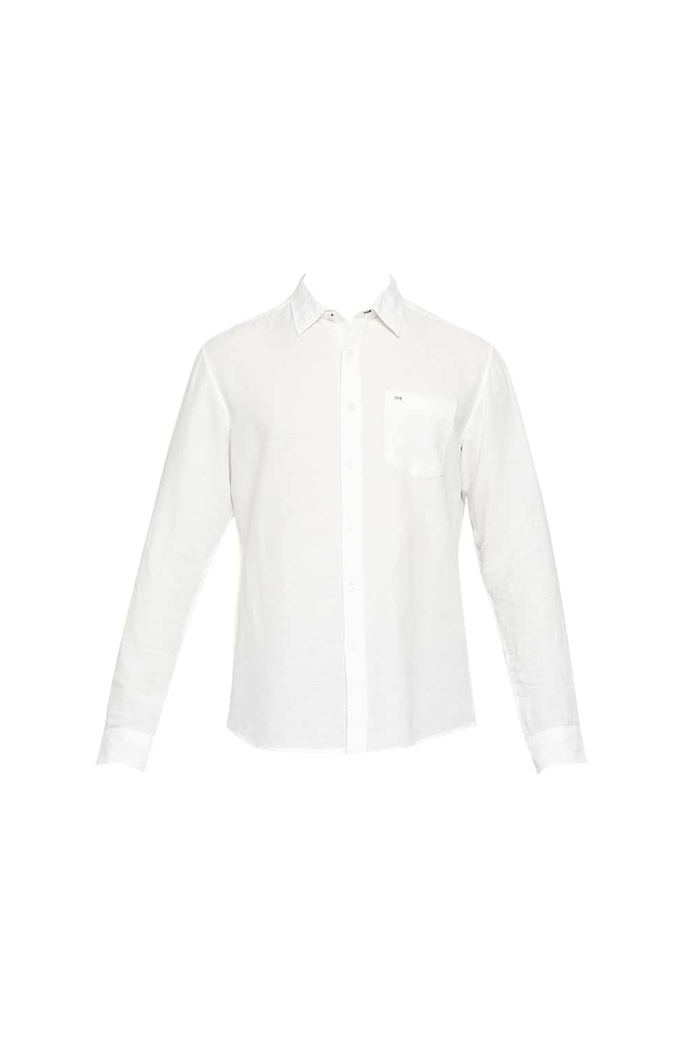 BASICS SLIM FIT COTTON HEMP SHIRT