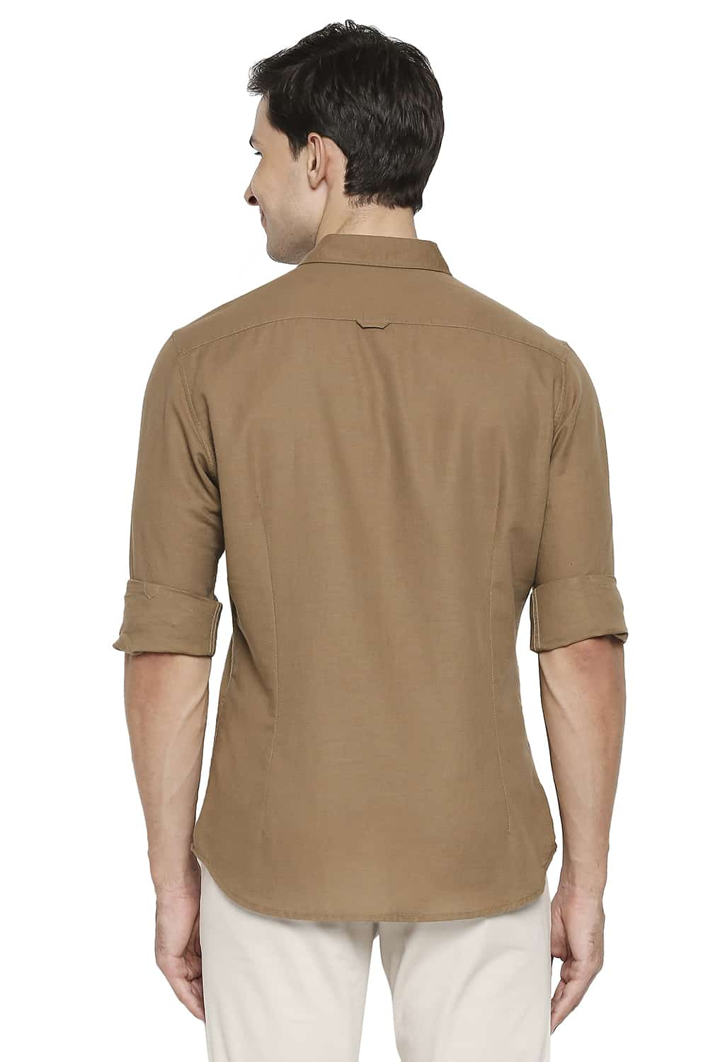 BASICS SLIM FIT COTTON HEMP SHIRT