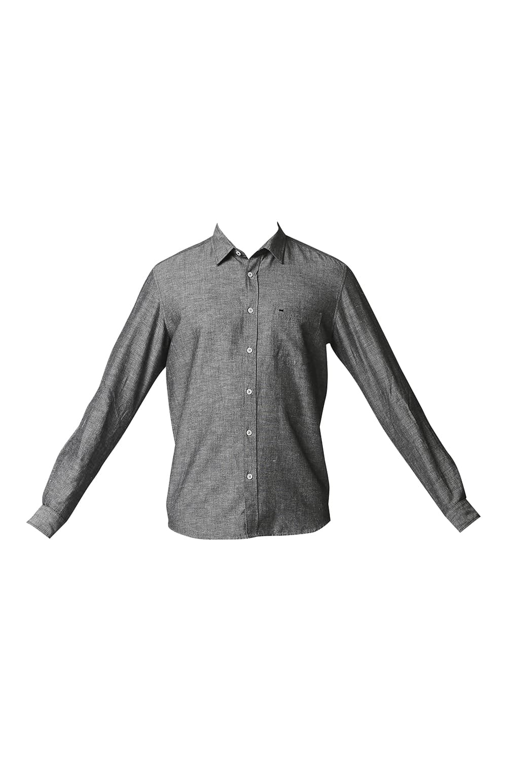 BASICS SLIM FIT COTTON LINEN SHIRT