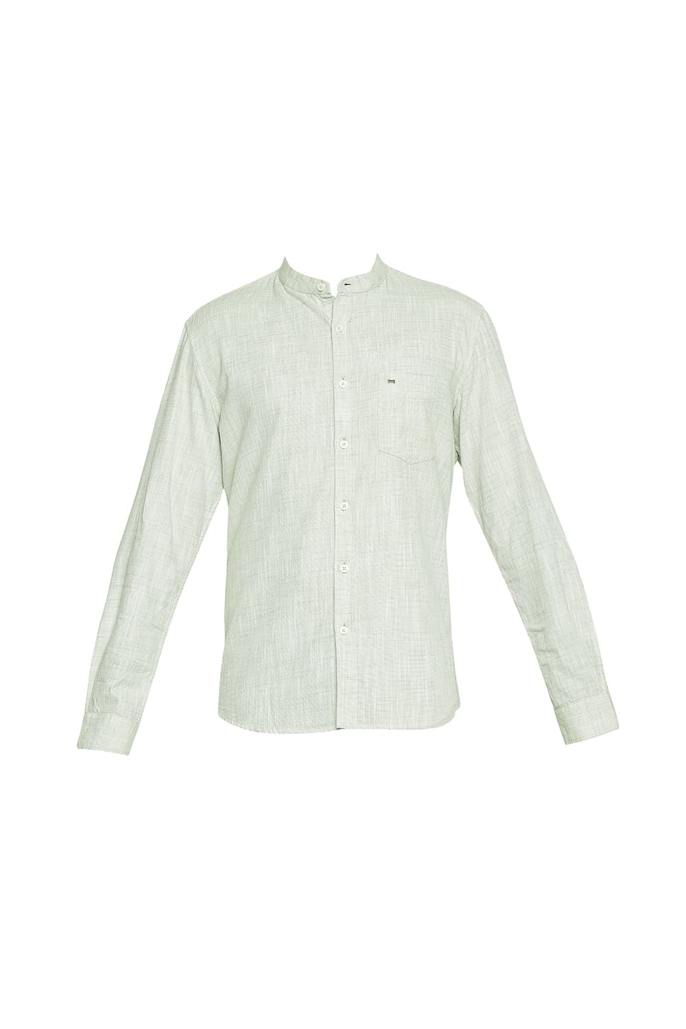 BASICS SLIM FIT SLUB TWILL STRIPE SHIRT