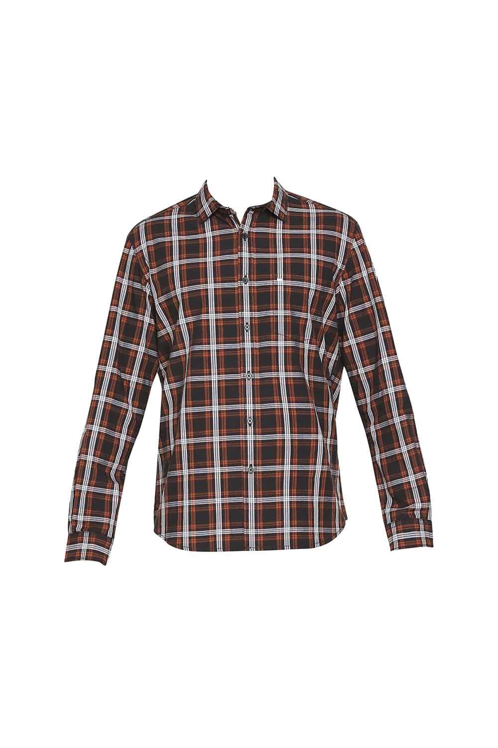 BASICS SLIM FIT CHECKS SHIRT