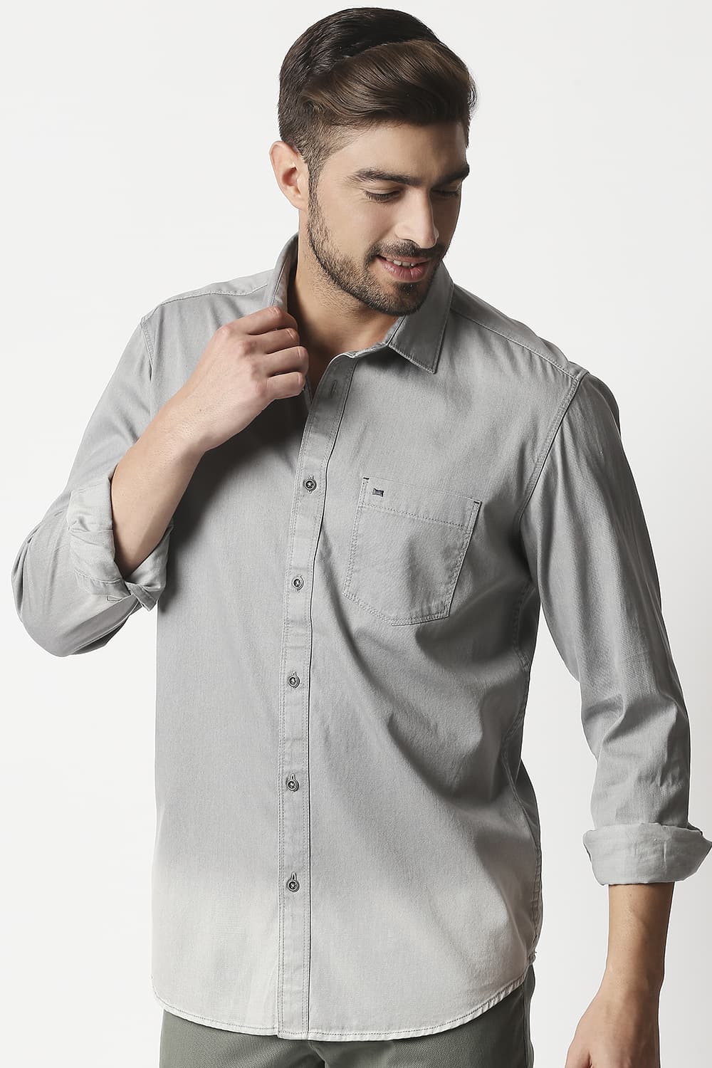 Slim Fit Indigo Shirt