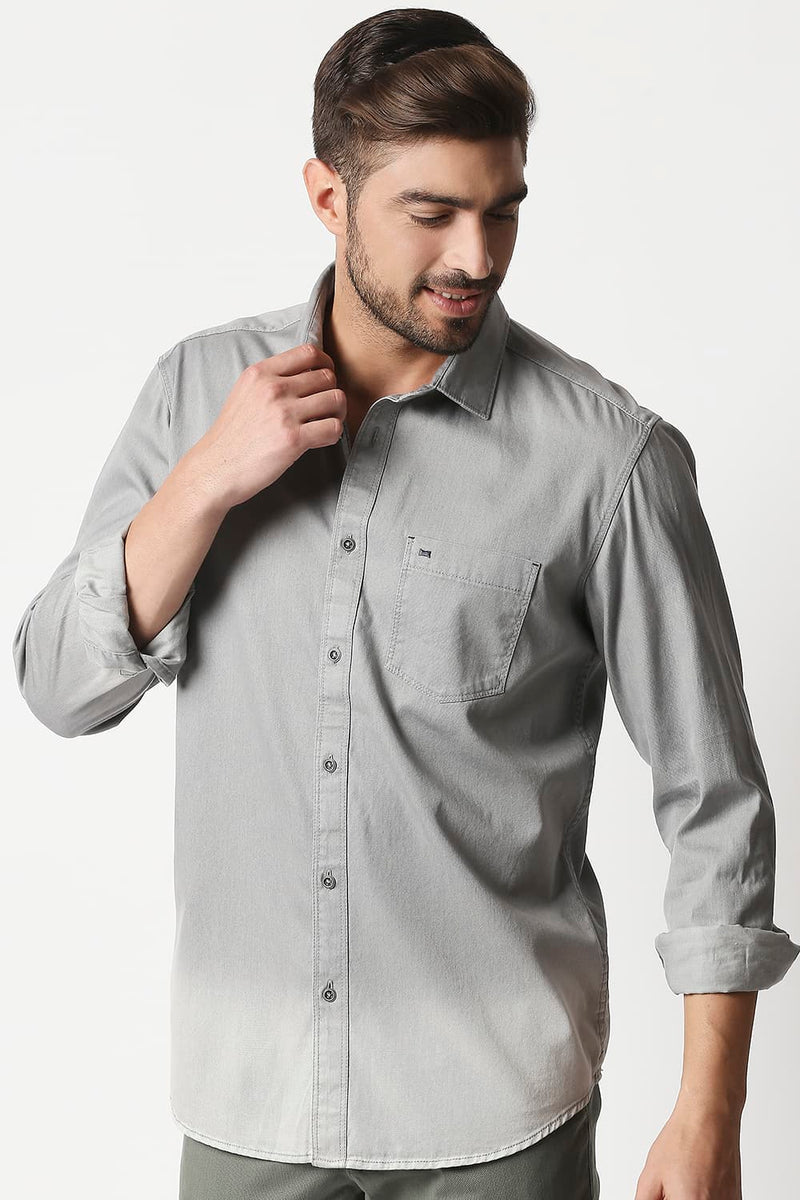 Slim Fit Indigo Shirt