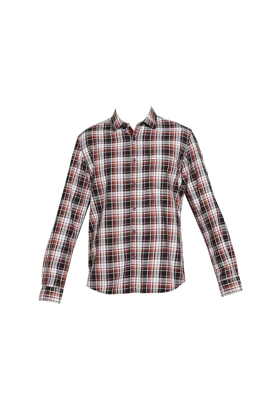 BASICS SLIM FIT GRIFFIN GREY TWILL CHECKS SHIRT SHIRT