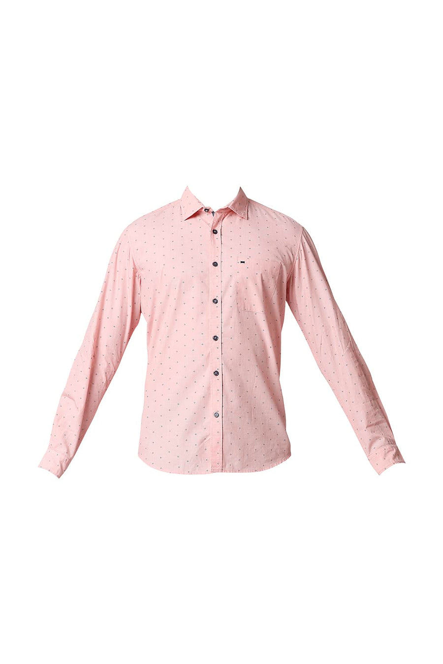 BASICS SLIM FIT GEORGIA RED FIL-A-FIL PRINTED SHIRT