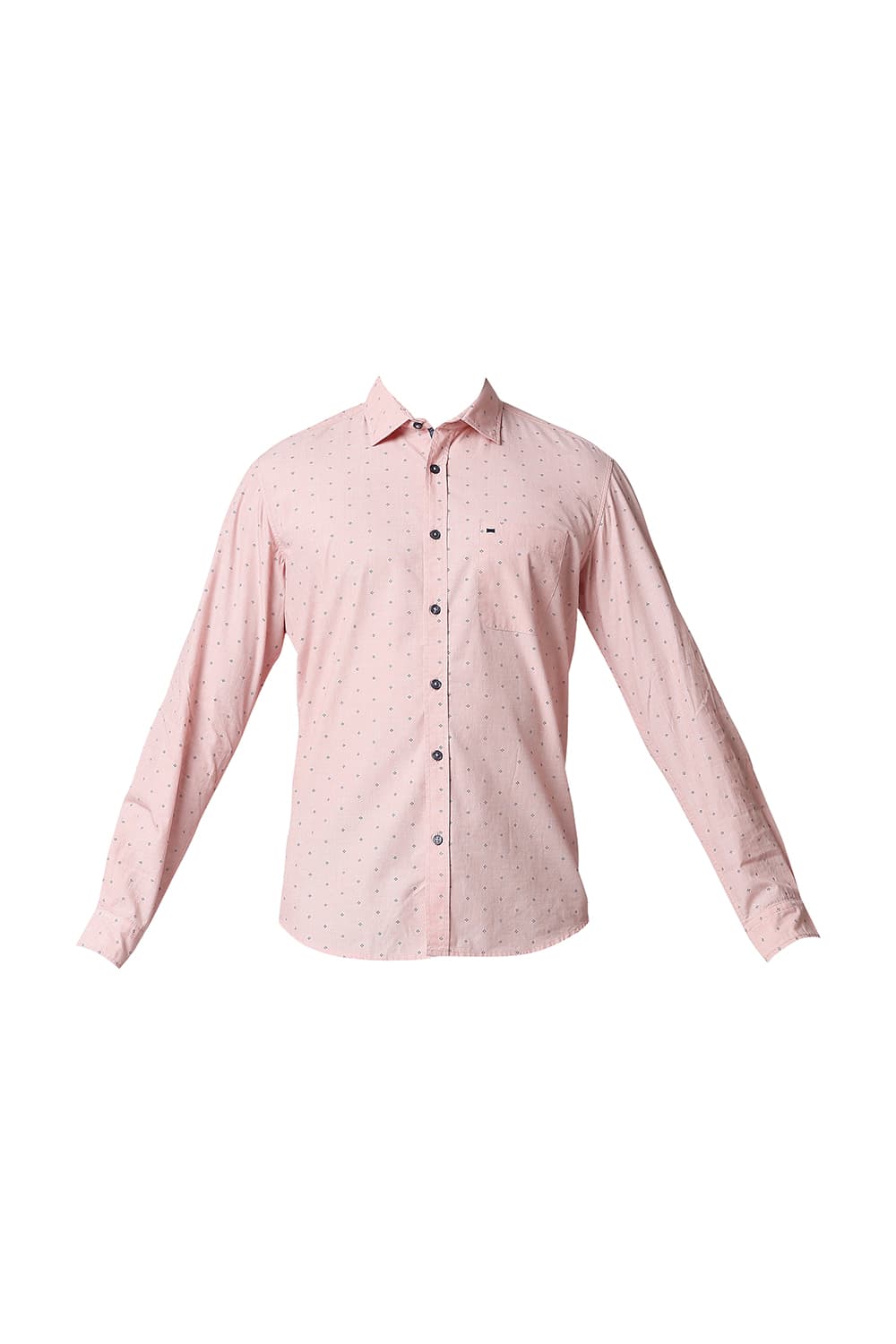 BASICS SLIM FIT FIL-A-FIL PRINTED SHIRT