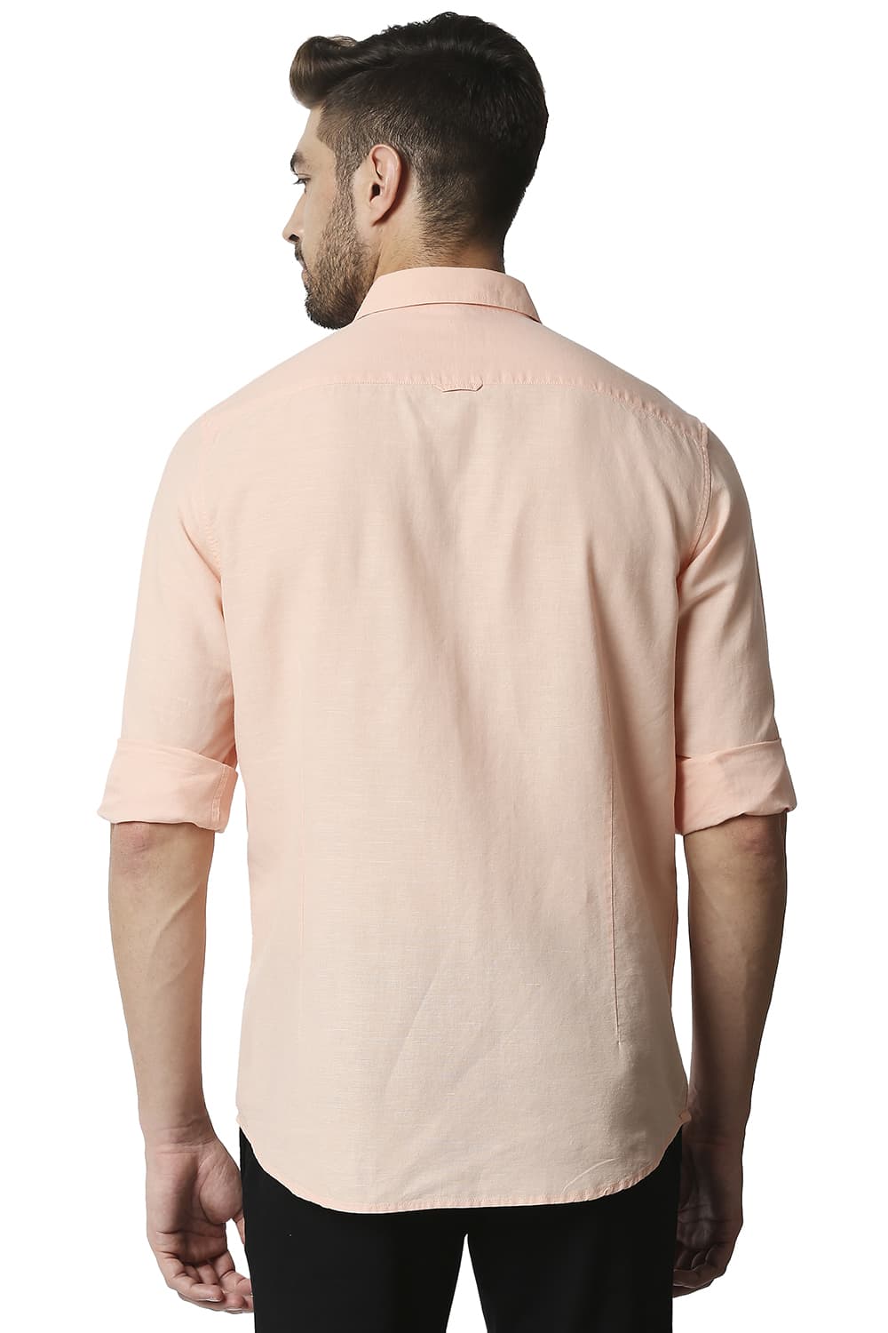 BASICS SLIM FIT COTTON HEMP SHIRT