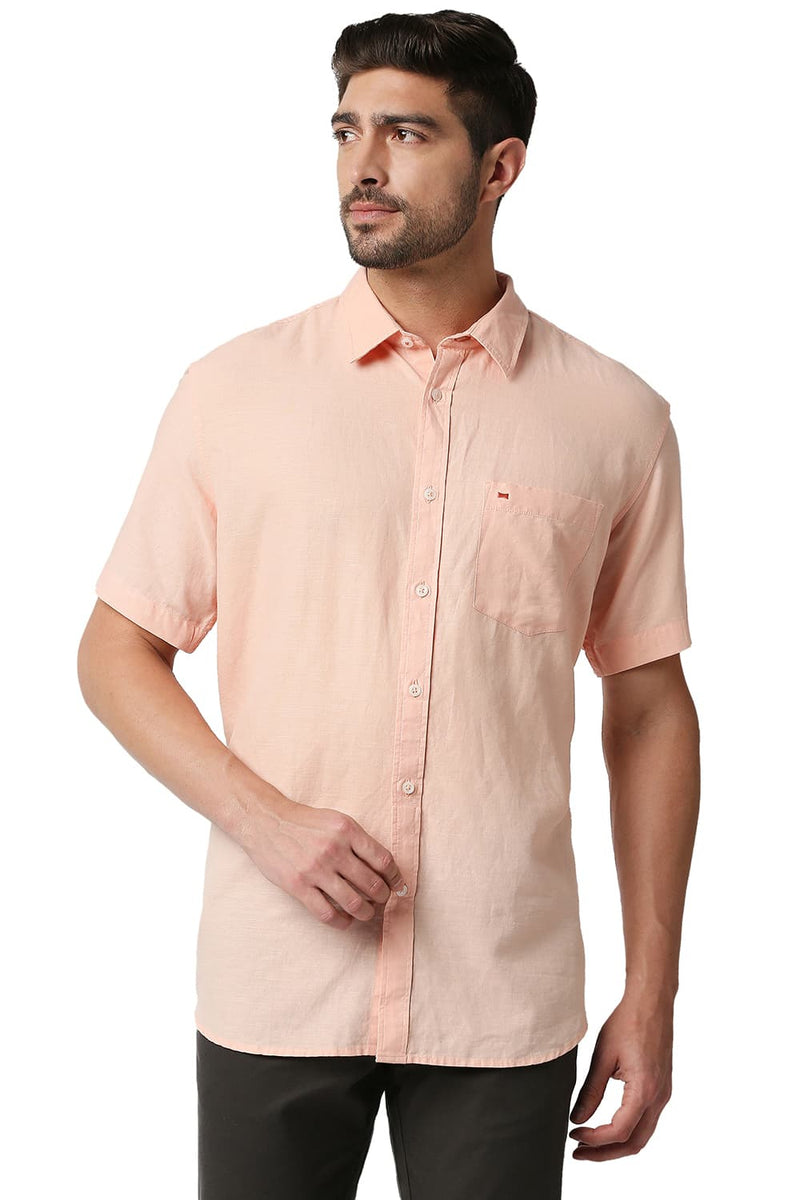 BASICS SLIM FIT COTTON HEMP SHIRT