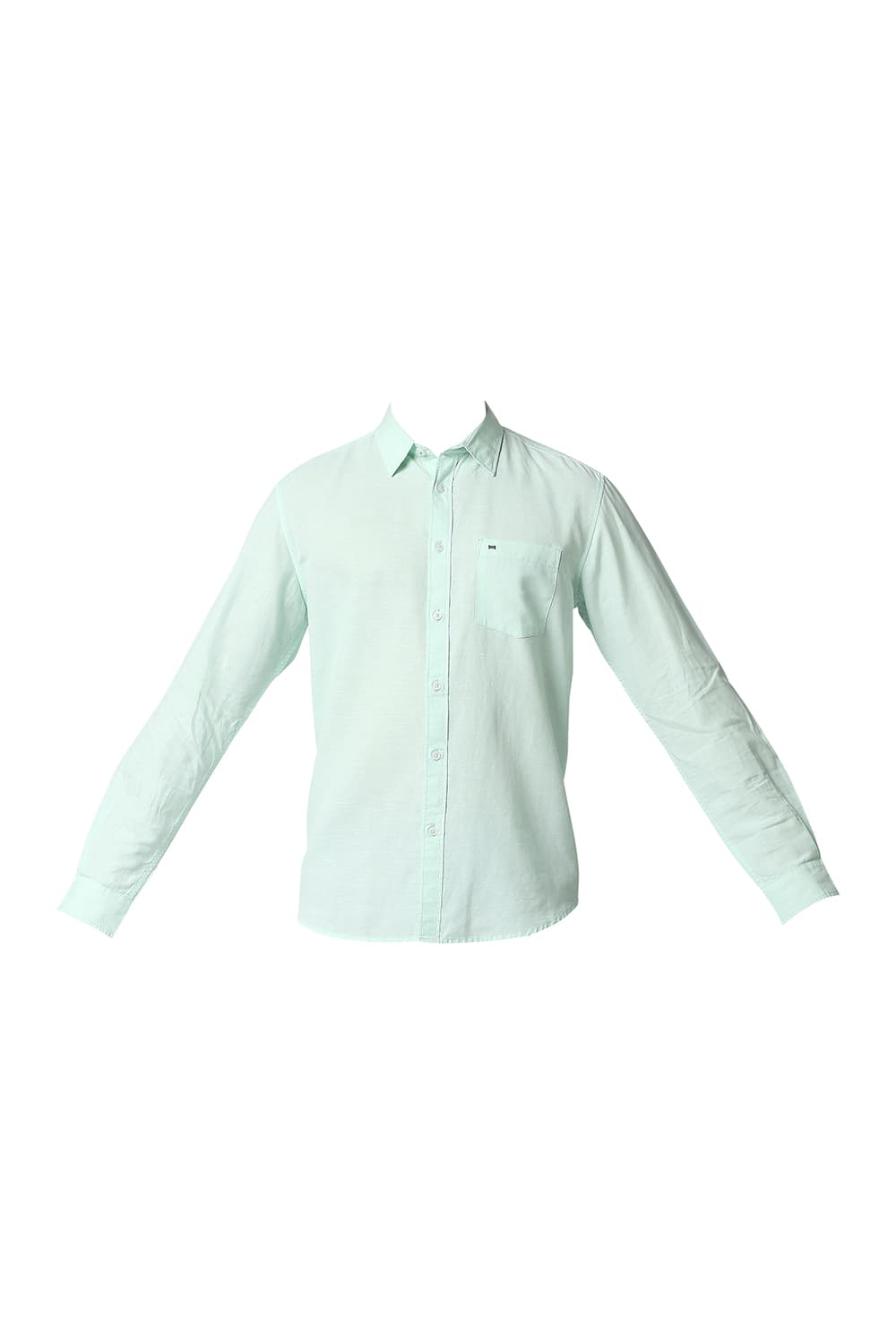 BASICS SLIM FIT COTTON HEMP SHIRT