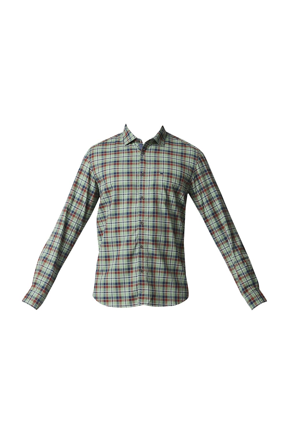 BASICS SLIM FIT OXFORD CHECKS SHIRT