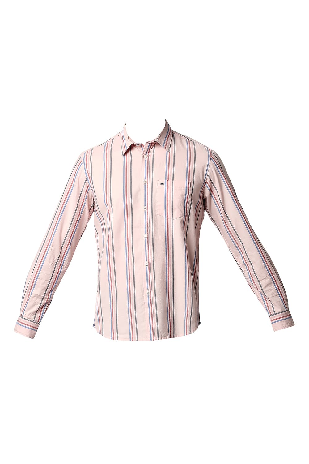 BASICS SLIM FIT OXFORD STRIPE SHIRT