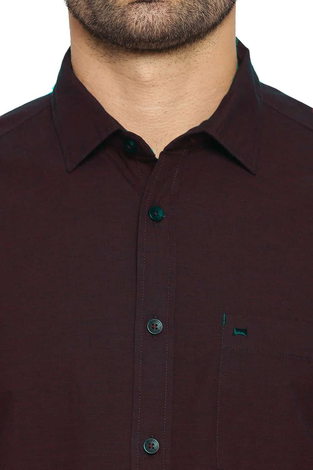 BASICS SLIM FIT FIL-A-FIL SHIRT