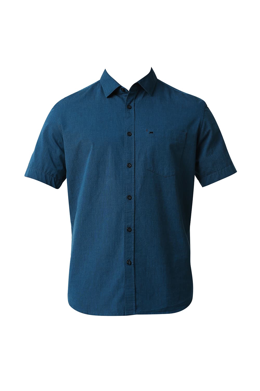 BASICS SLIM FIT FIL-A-FIL HALFSLEEVES SHIRT