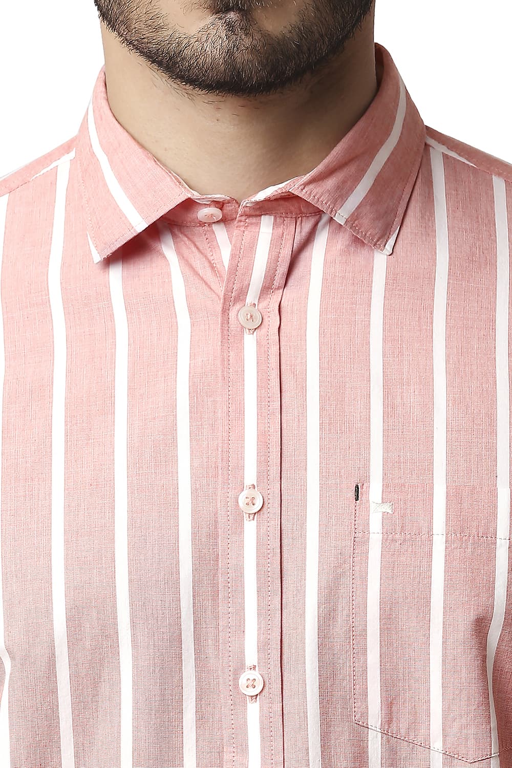 BASICS SLIM FIT FIL-A-FIL STRIPE SHIRT