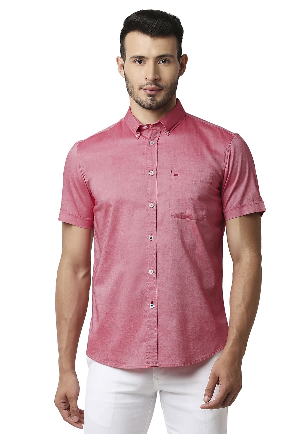 BASICS SLIM FIT OXFORD SHIRT