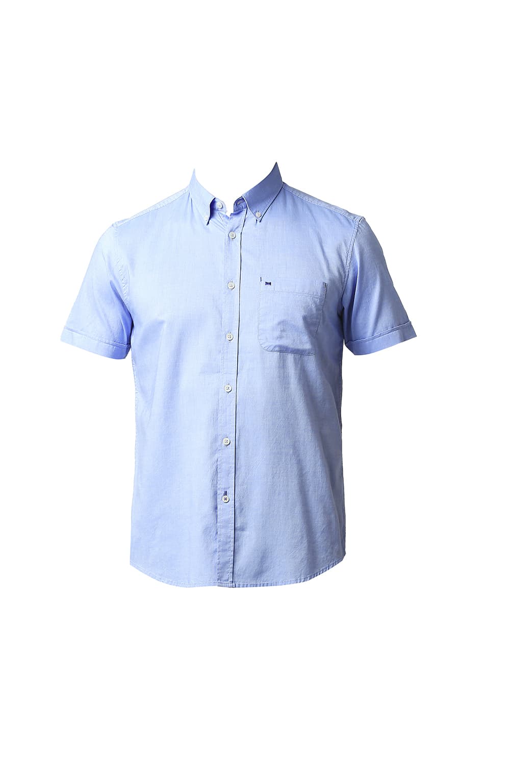 BASICS SLIM FIT OXFORD HALFSLEEVES SHIRT