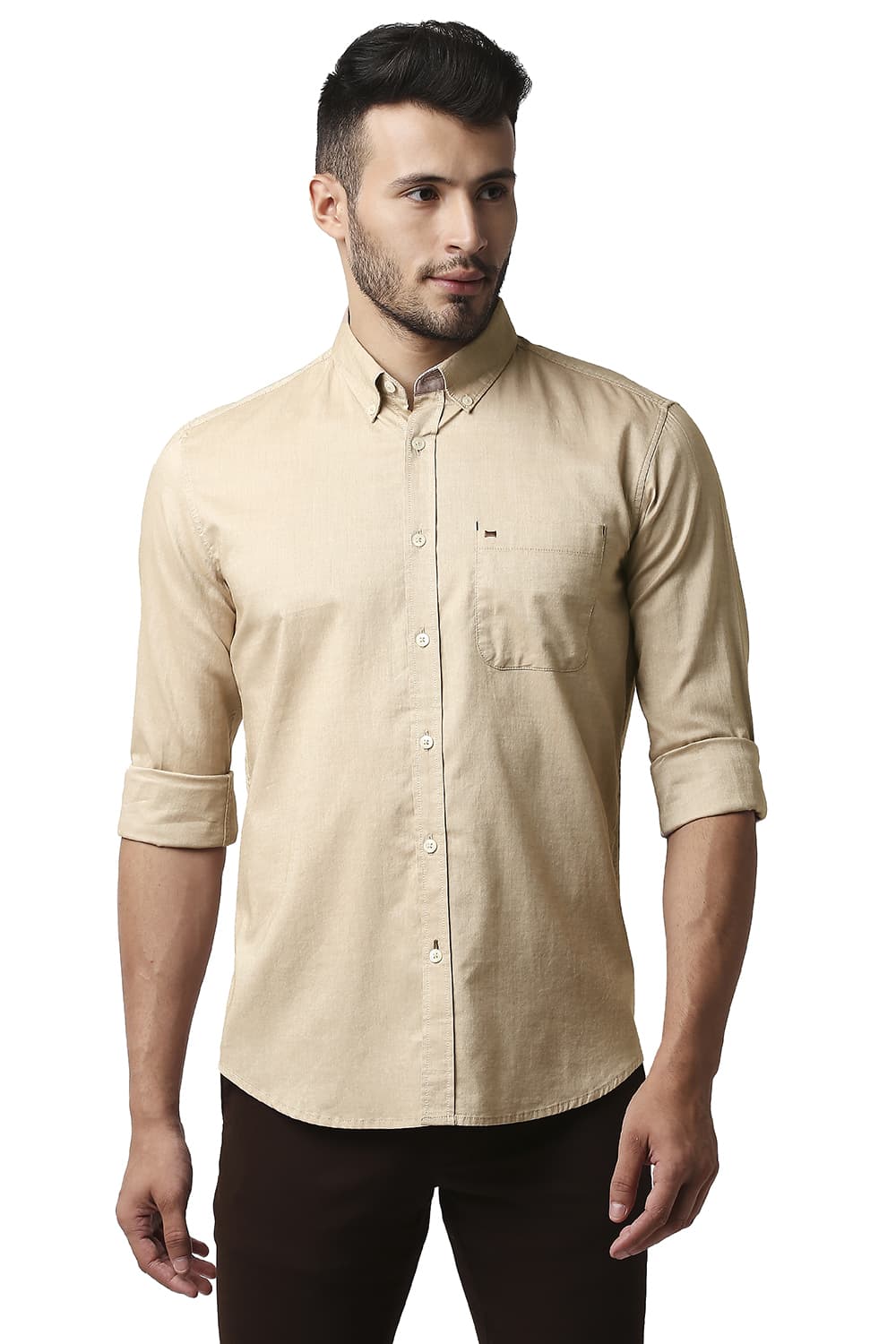 BASICS SLIM FIT OXFORD SHIRT