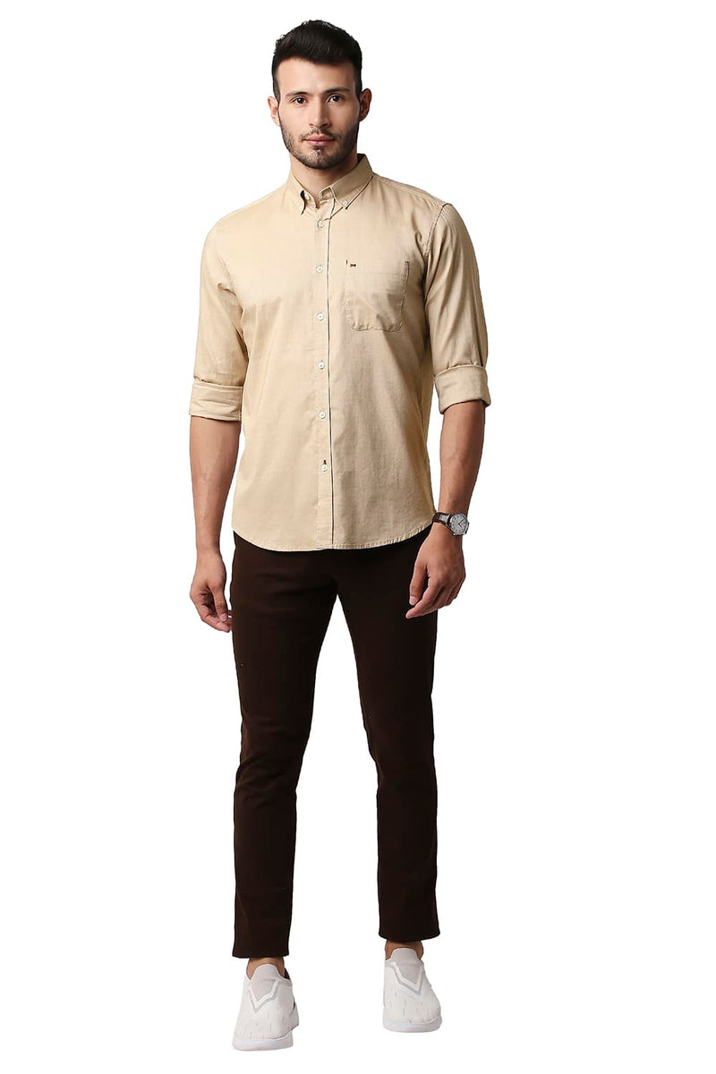 BASICS SLIM FIT OXFORD SHIRT