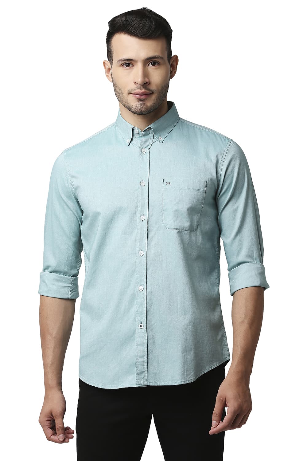 BASICS SLIM FIT OXFORD SHIRT