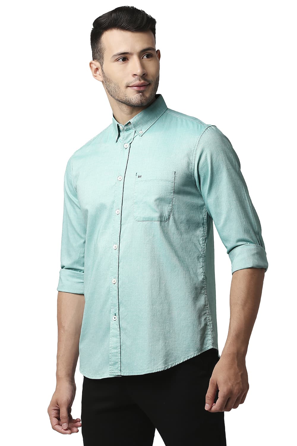 BASICS SLIM FIT OXFORD SHIRT