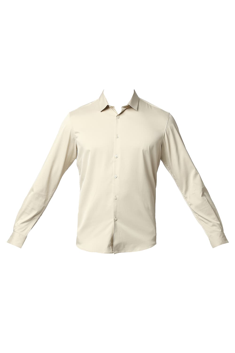 BASICS SLIM FIT POLYESTER STRETCH SHIRT