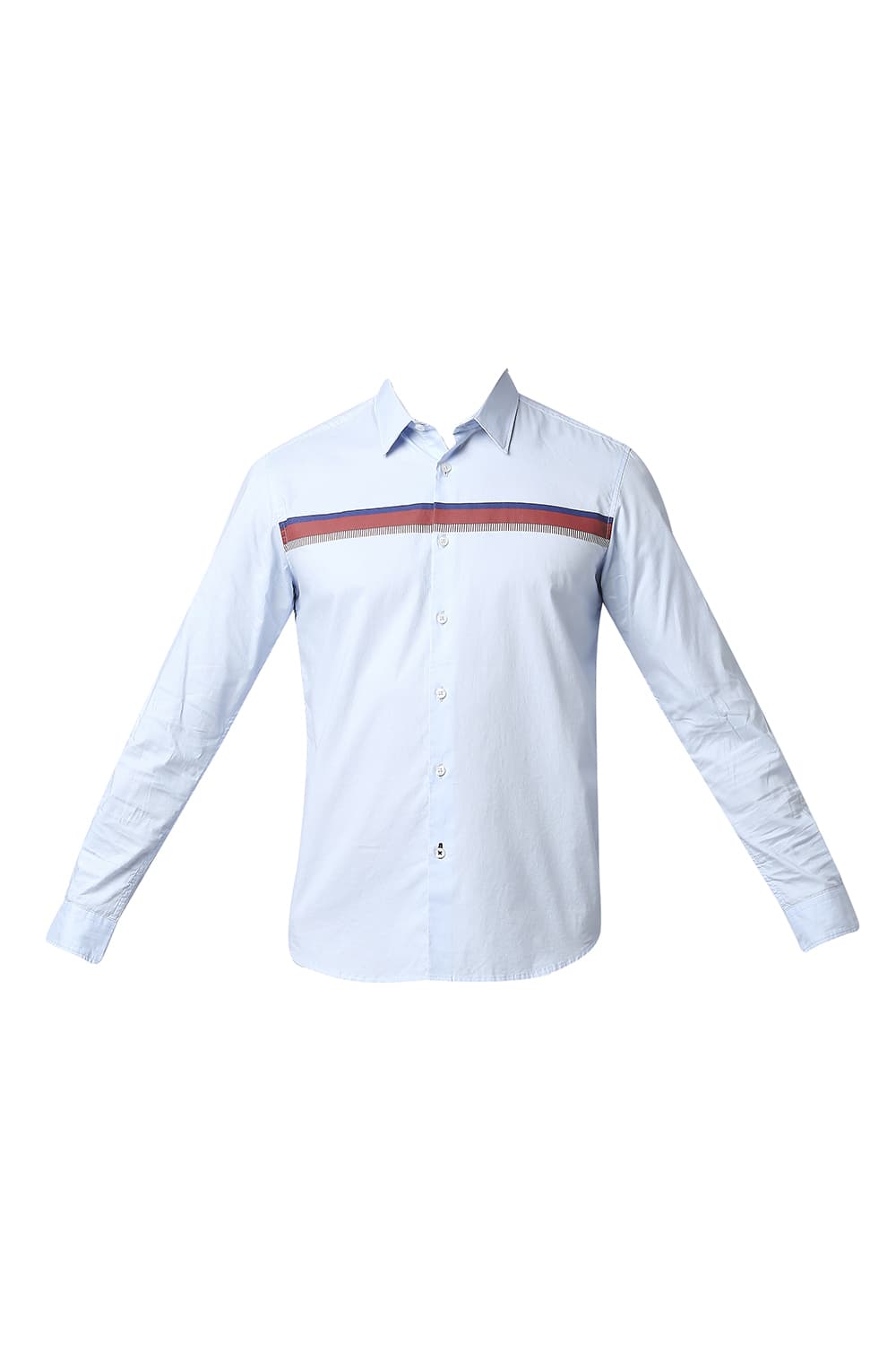 BASICS SLIM FIT OXFORD STRIPE SHIRT