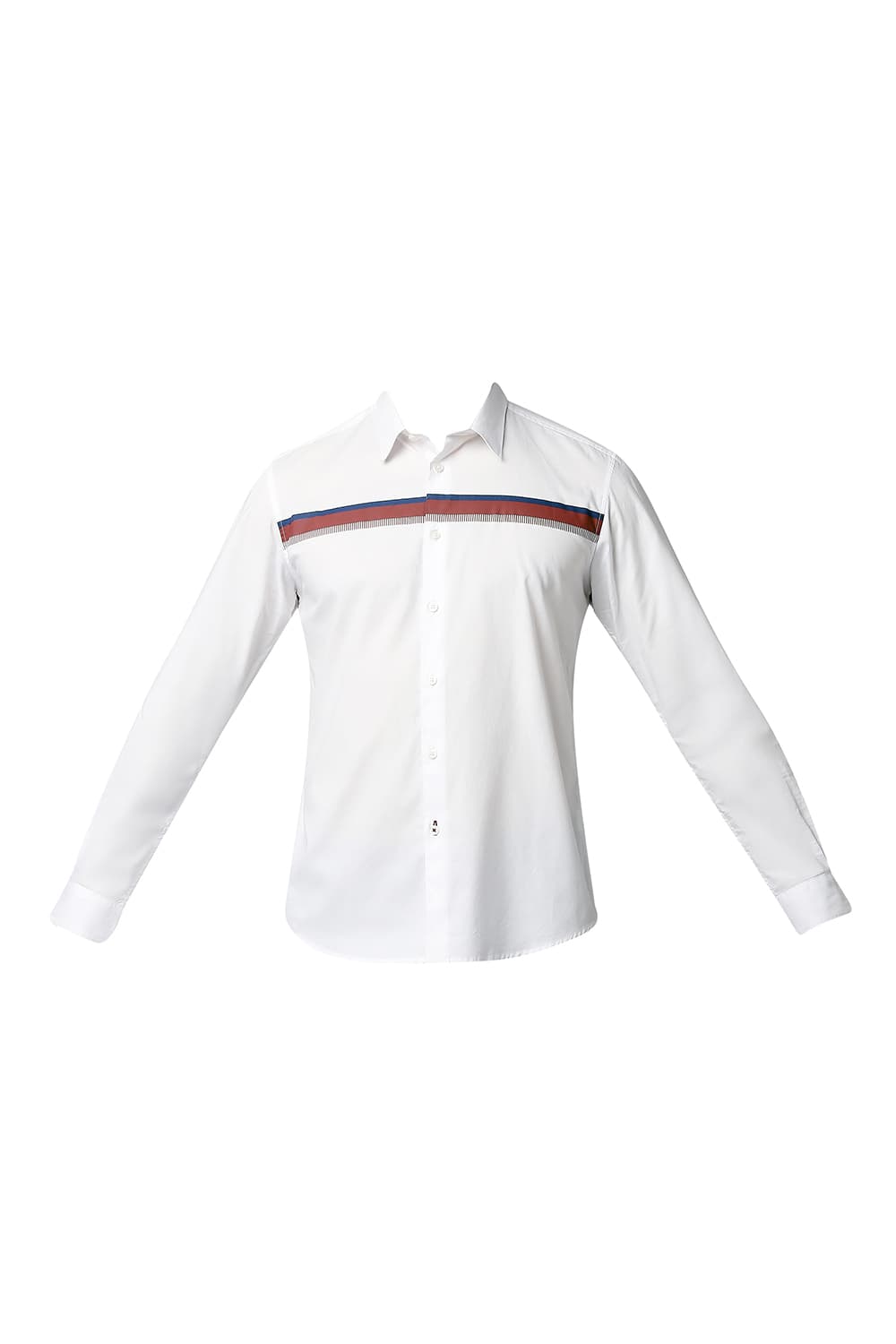 BASICS SLIM FIT OXFORD STRIPE SHIRT