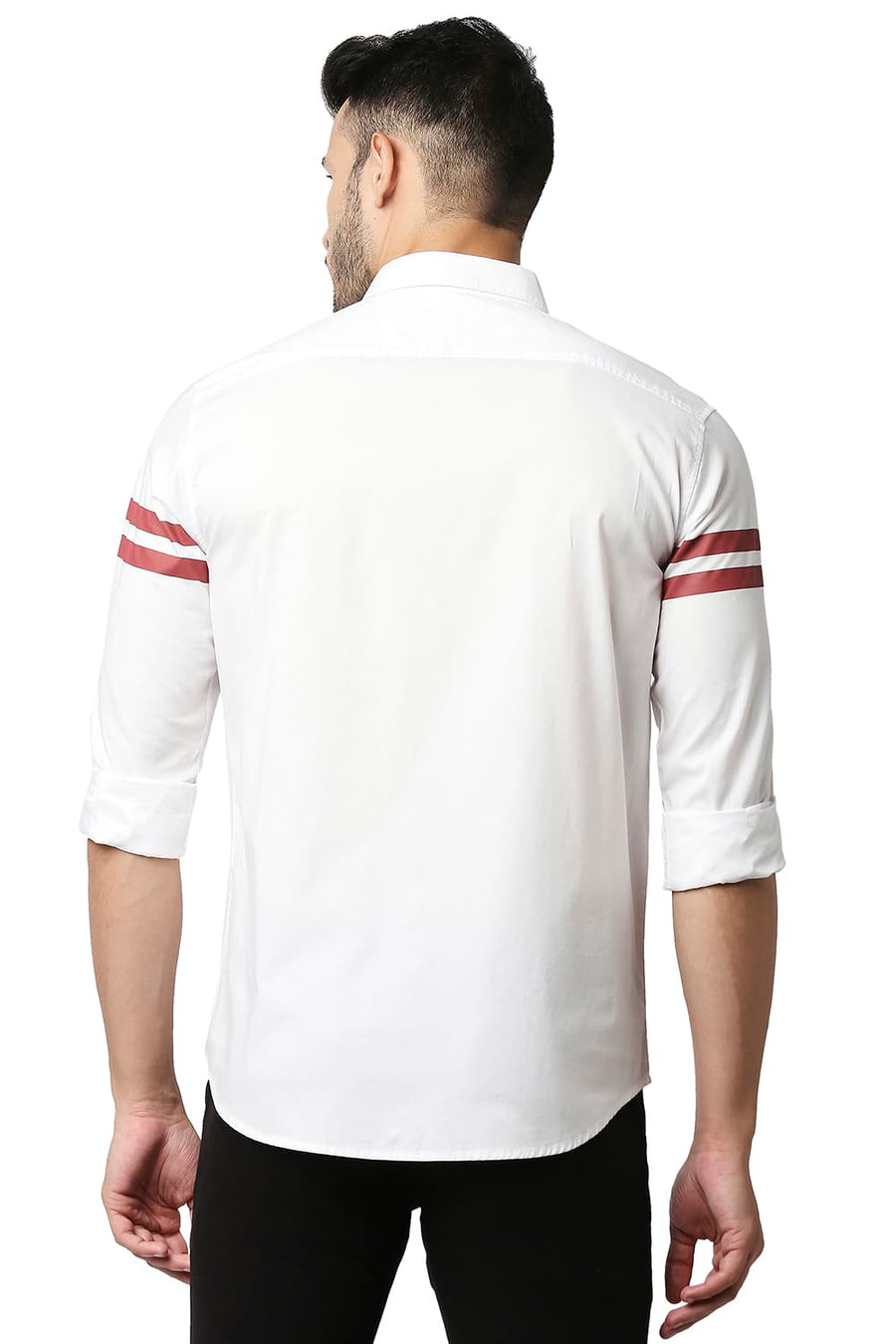 BASICS SLIM FIT BRIGHT WHITE OXFORD SHIRT