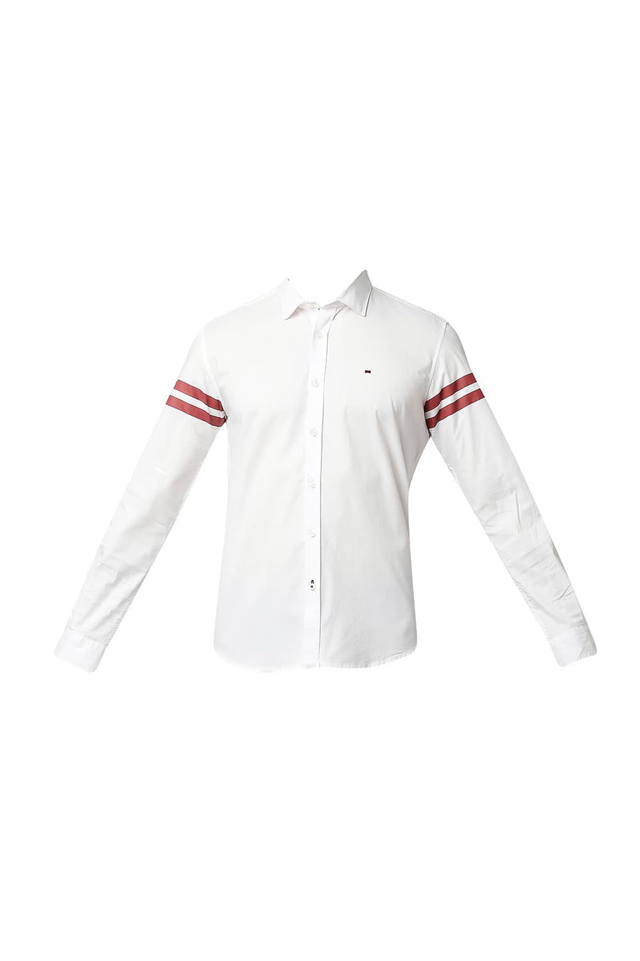 BASICS SLIM FIT BRIGHT WHITE OXFORD SHIRT