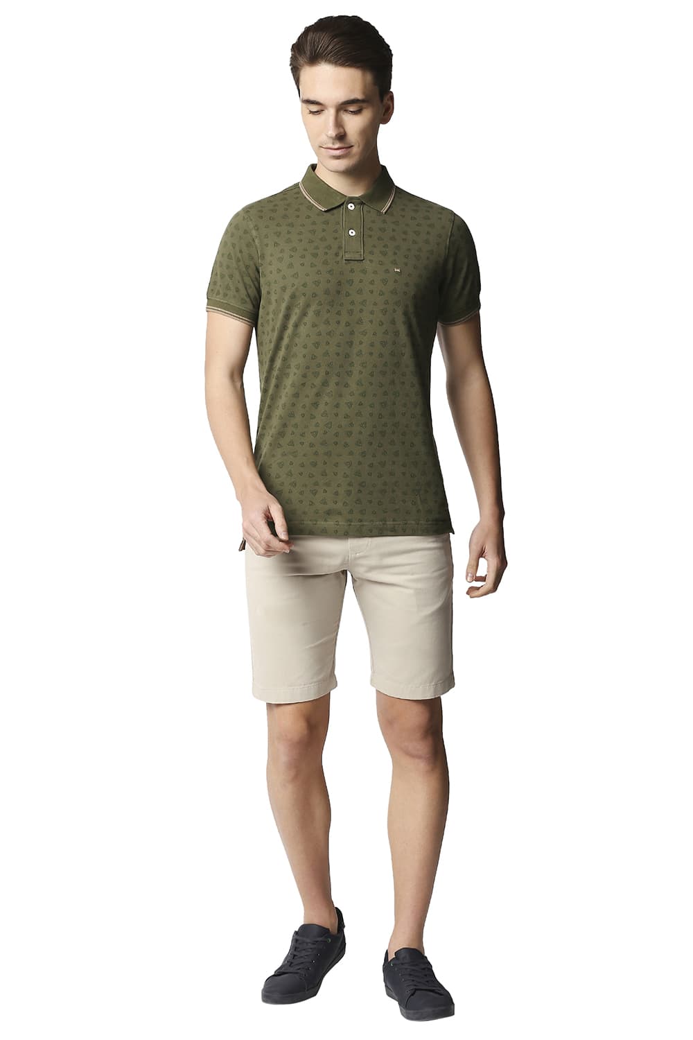 BASICS COMFORT FIT PURE COTTON TWILL SHORTS