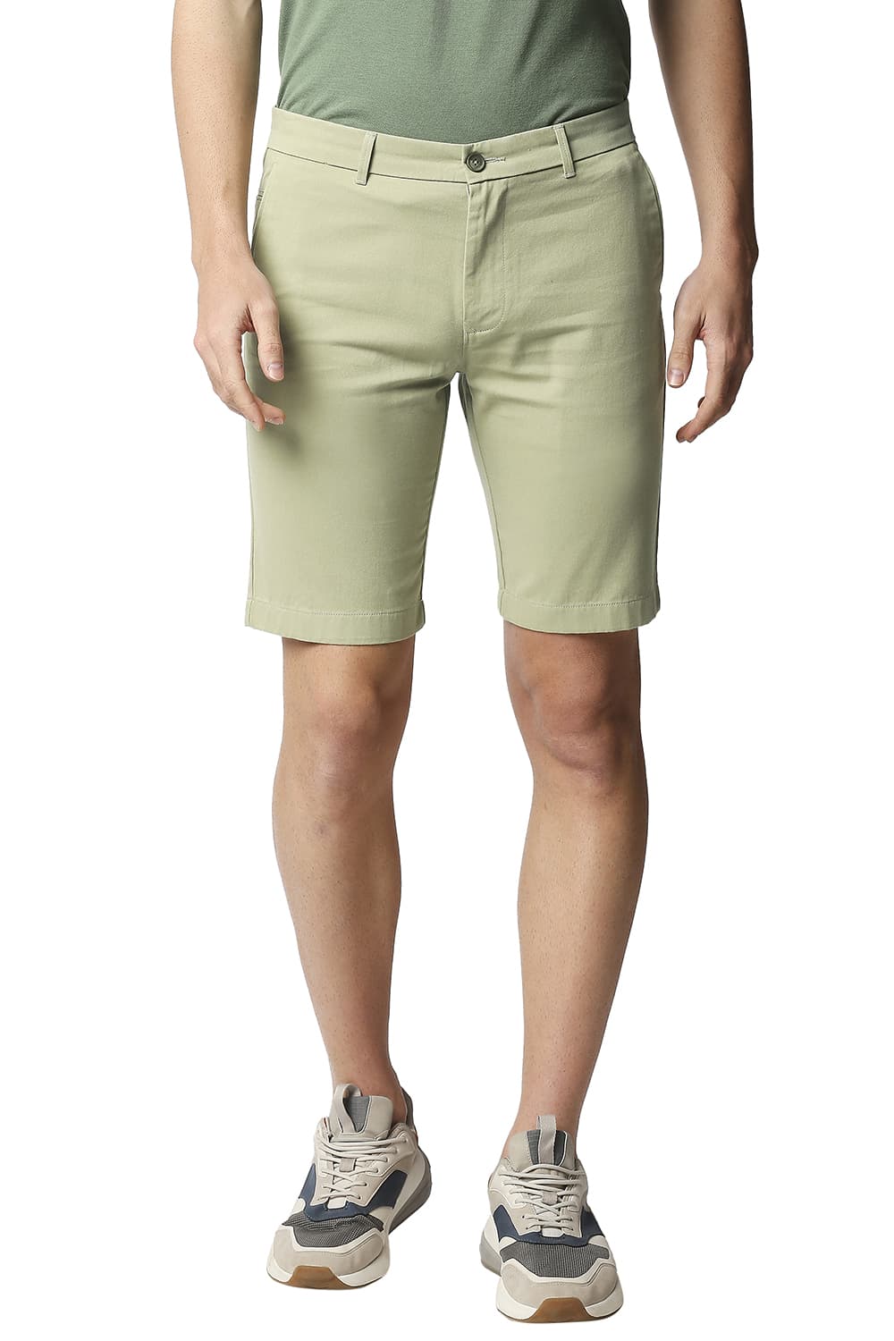 BASICS COMFORT FIT PURE COTTON TWILL SHORTS