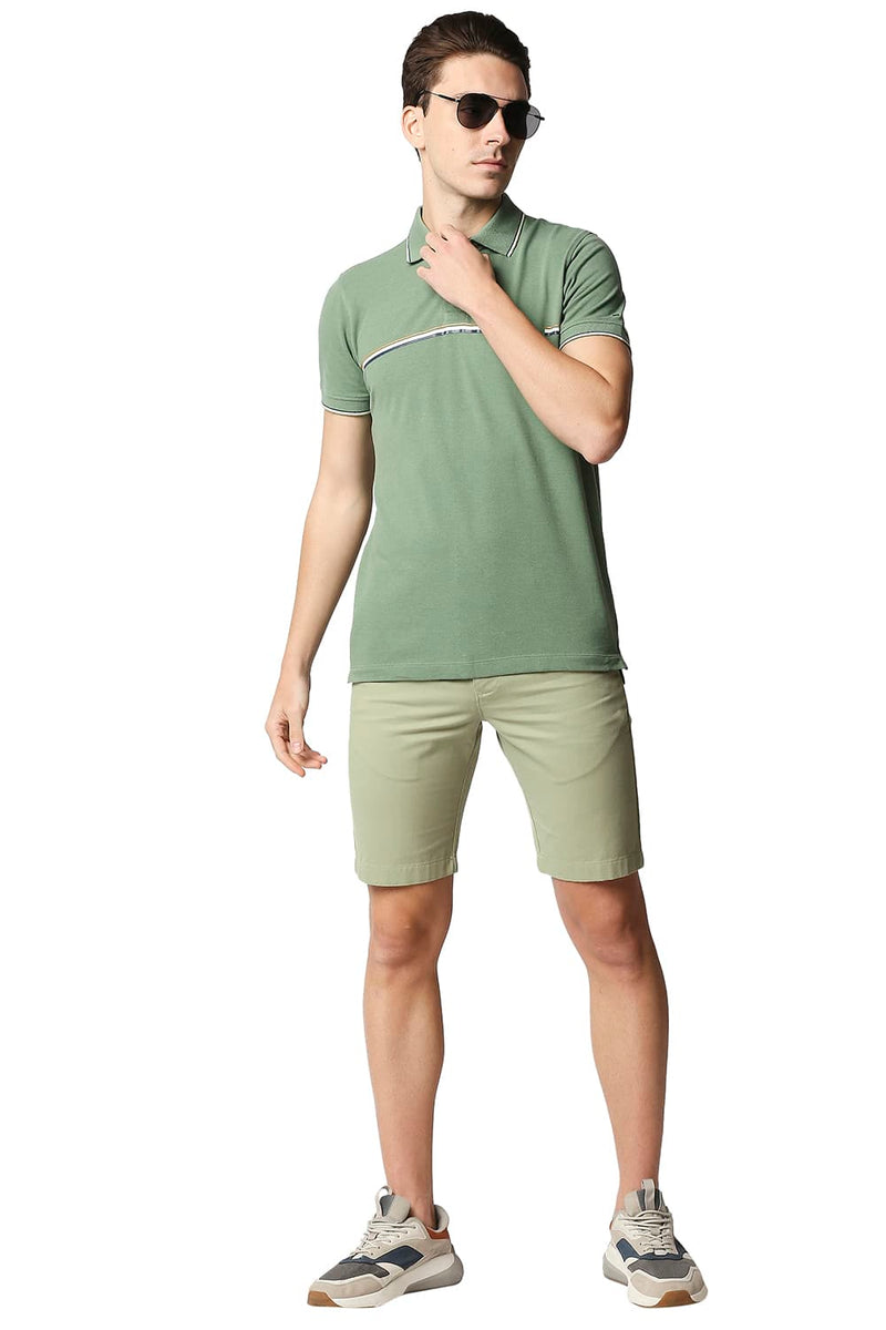 BASICS COMFORT FIT PURE COTTON TWILL SHORTS