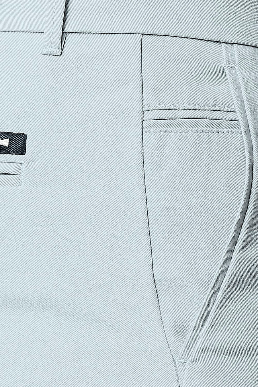 BASICS COMFORT FIT STRATOSPHERE BLUE PURE COTTON TWILL SHORTS