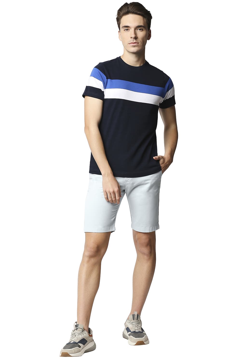 BASICS COMFORT FIT PURE COTTON TWILL SHORTS