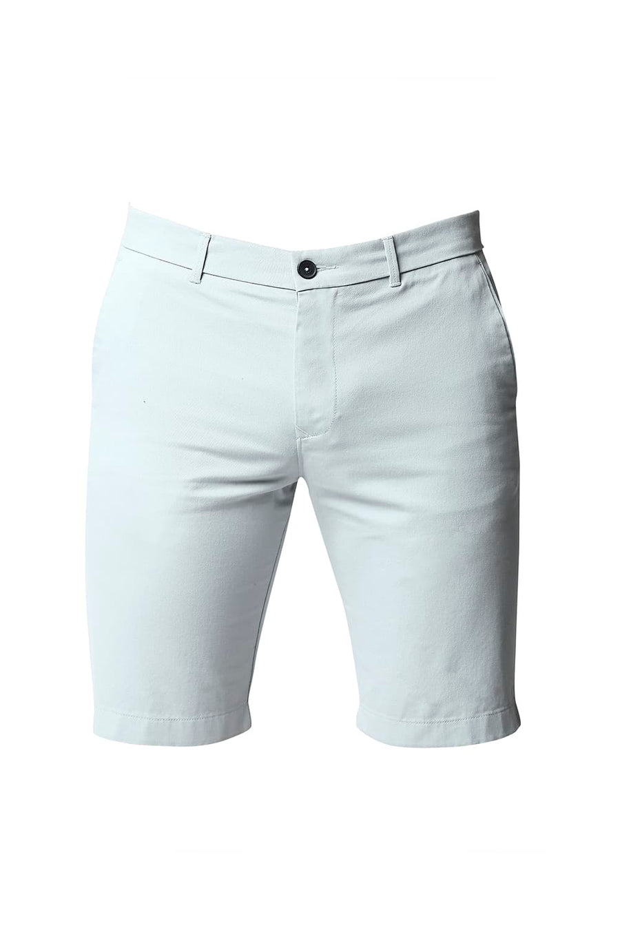BASICS COMFORT FIT STRATOSPHERE BLUE PURE COTTON TWILL SHORTS