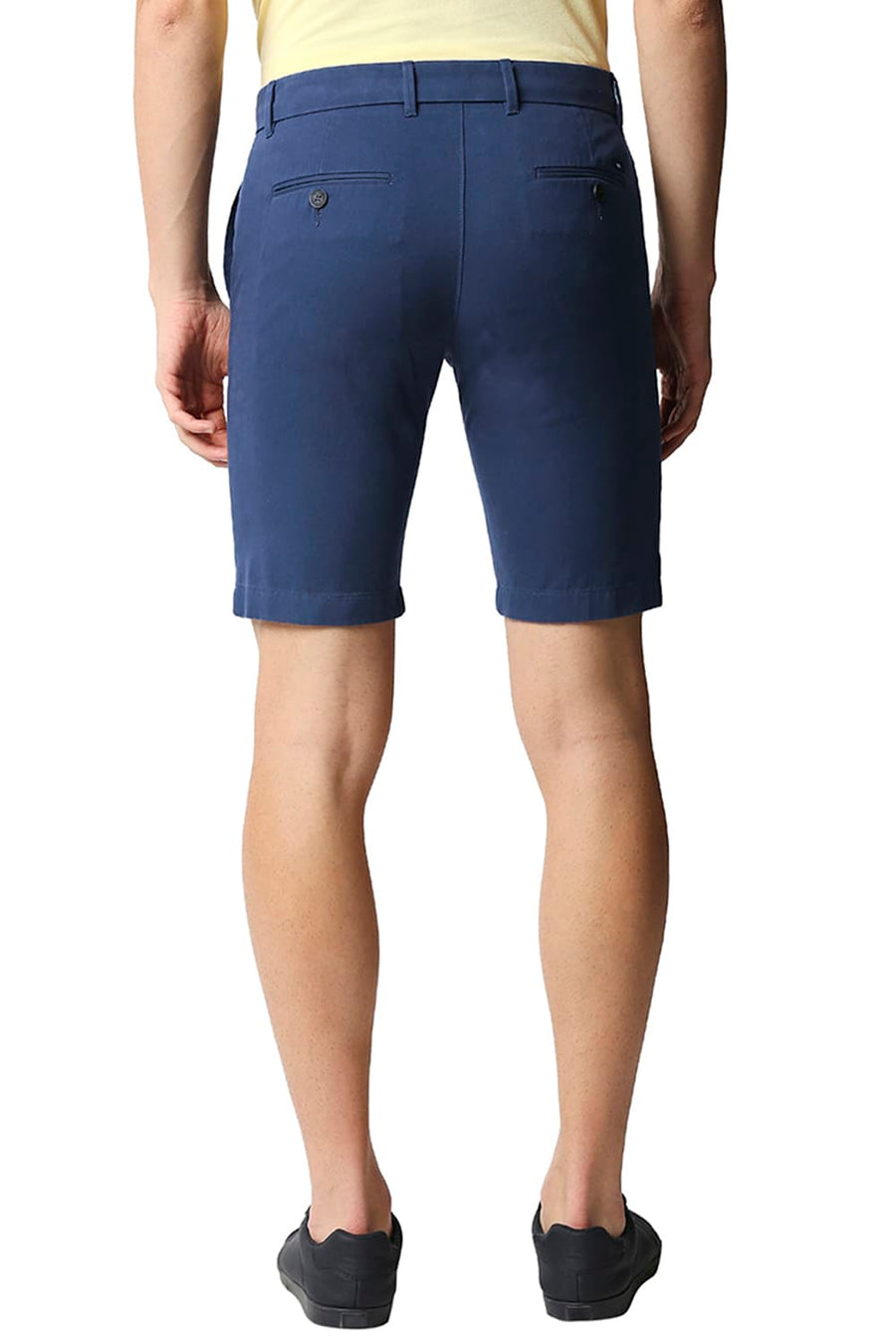 BASICS COMFORT FIT ENSIGN BLUE PURE COTTON TWILL SHORTS