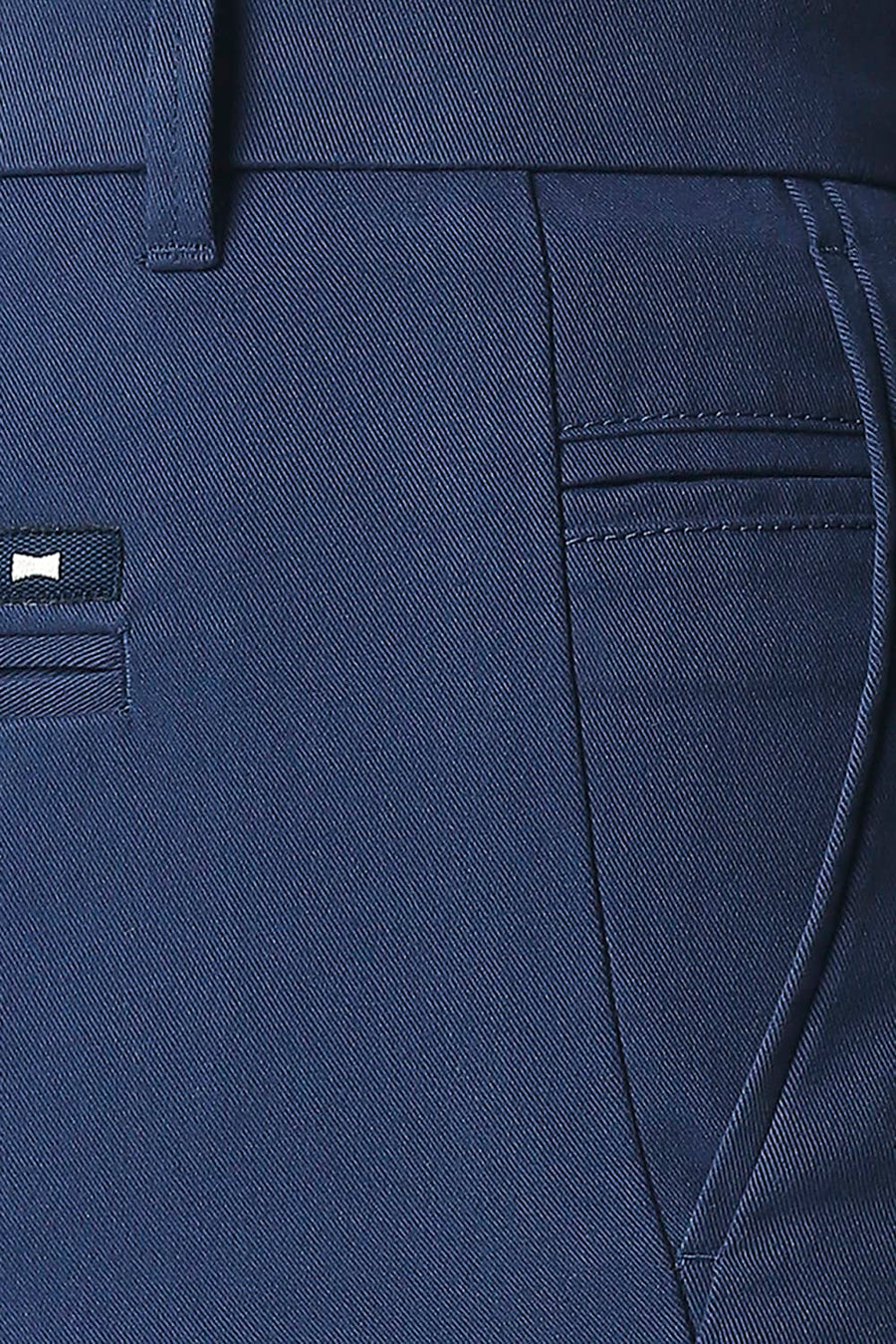 BASICS COMFORT FIT ENSIGN BLUE PURE COTTON TWILL SHORTS