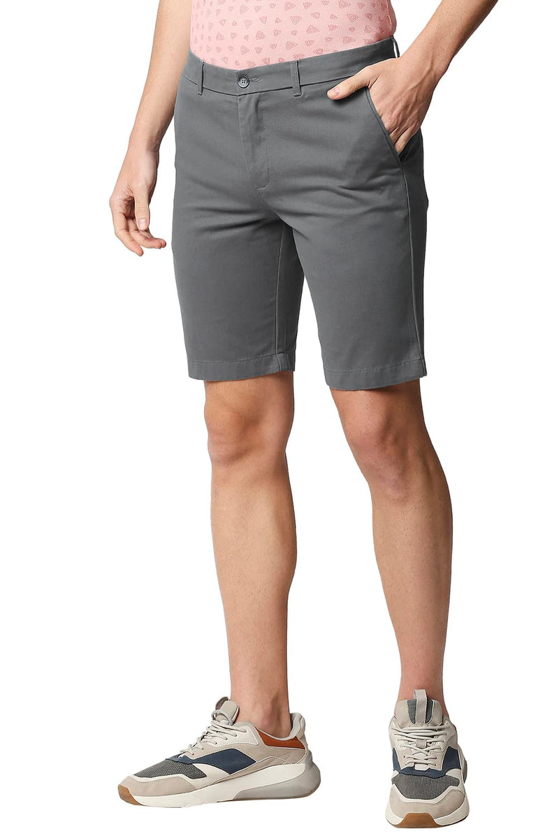 BASICS COMFORT FIT PURE COTTON TWILL SHORTS