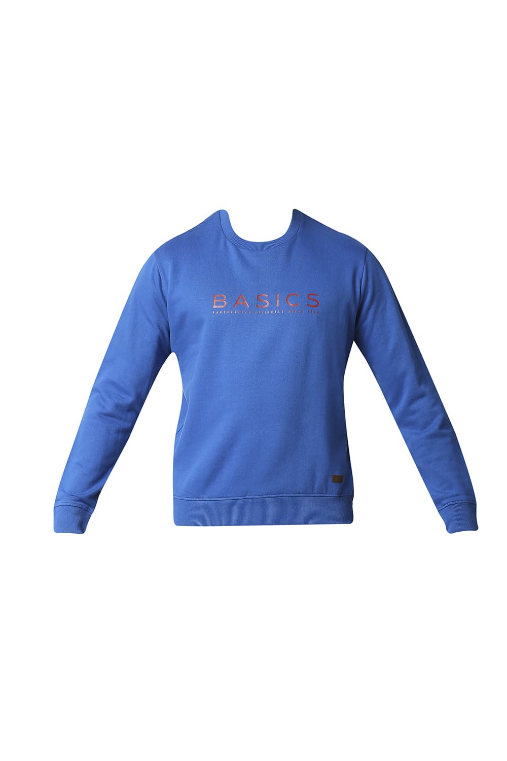 BASICS MUSCLE FIT BRUSHED FLEECE PULLOVER SWEATER