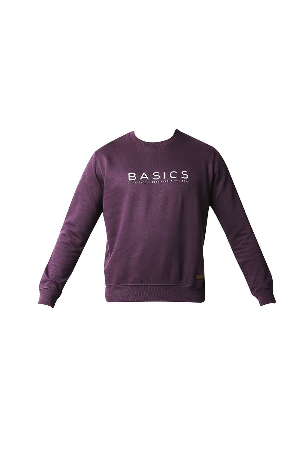 BASICS MUSCLE FIT BRUSHED FLEECE PULLOVER SWEATER