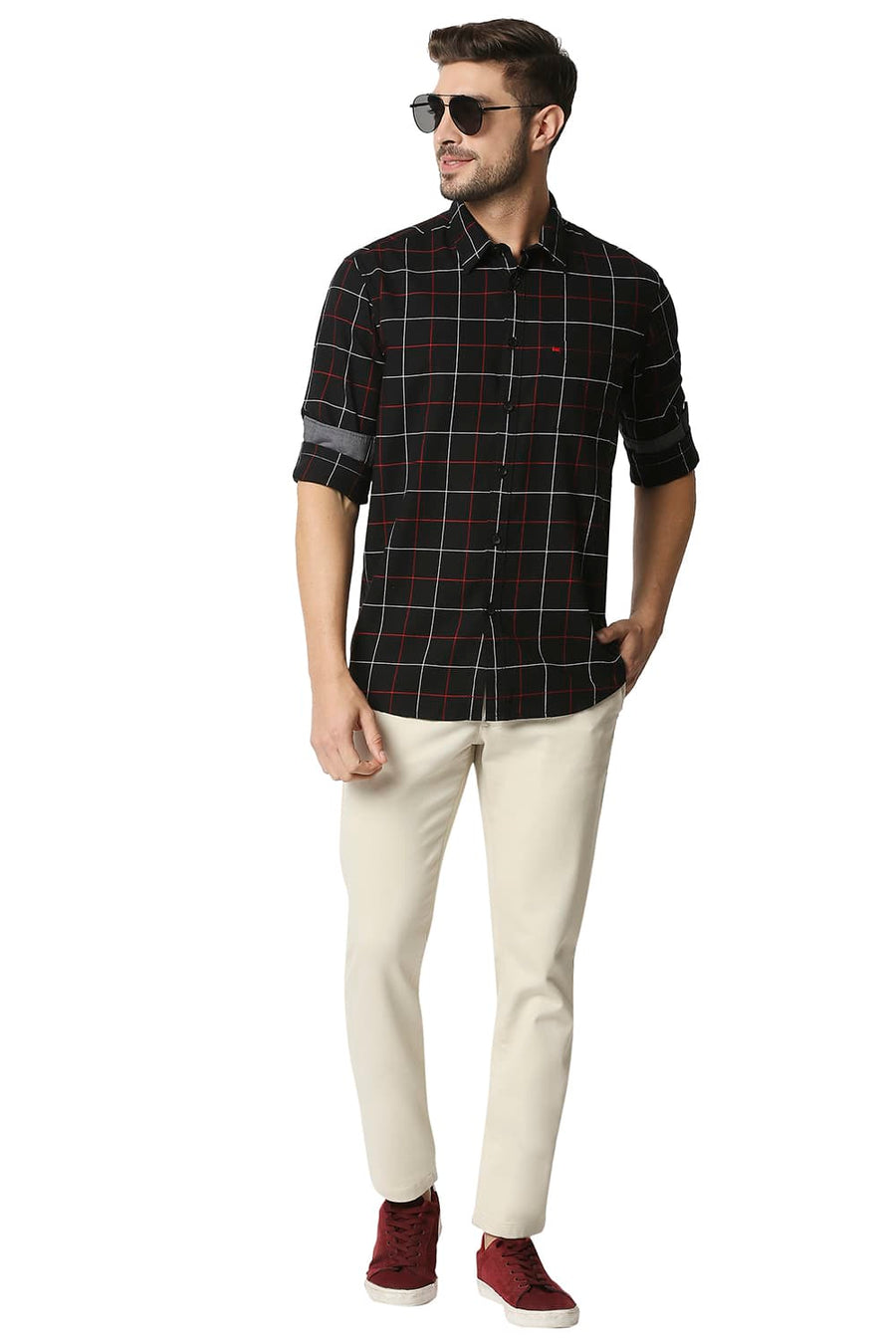 BASICS TAPERED FIT TURTLE DOVE ECRU STRETCH TROUSERS