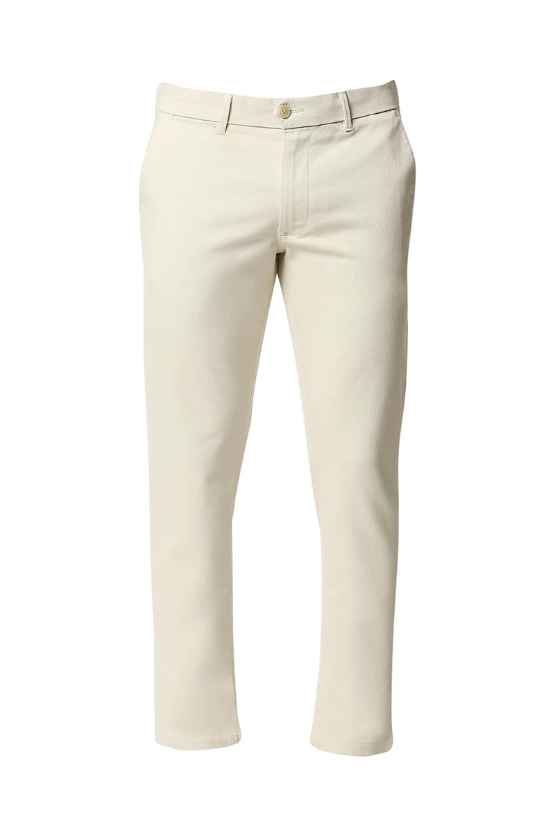 BASICS TAPERED FIT STRETCH TROUSERS