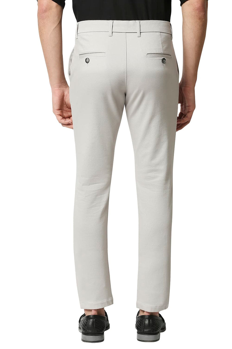 BASICS TAPERED FIT ANTARCTICA GREY STRETCH TROUSERS