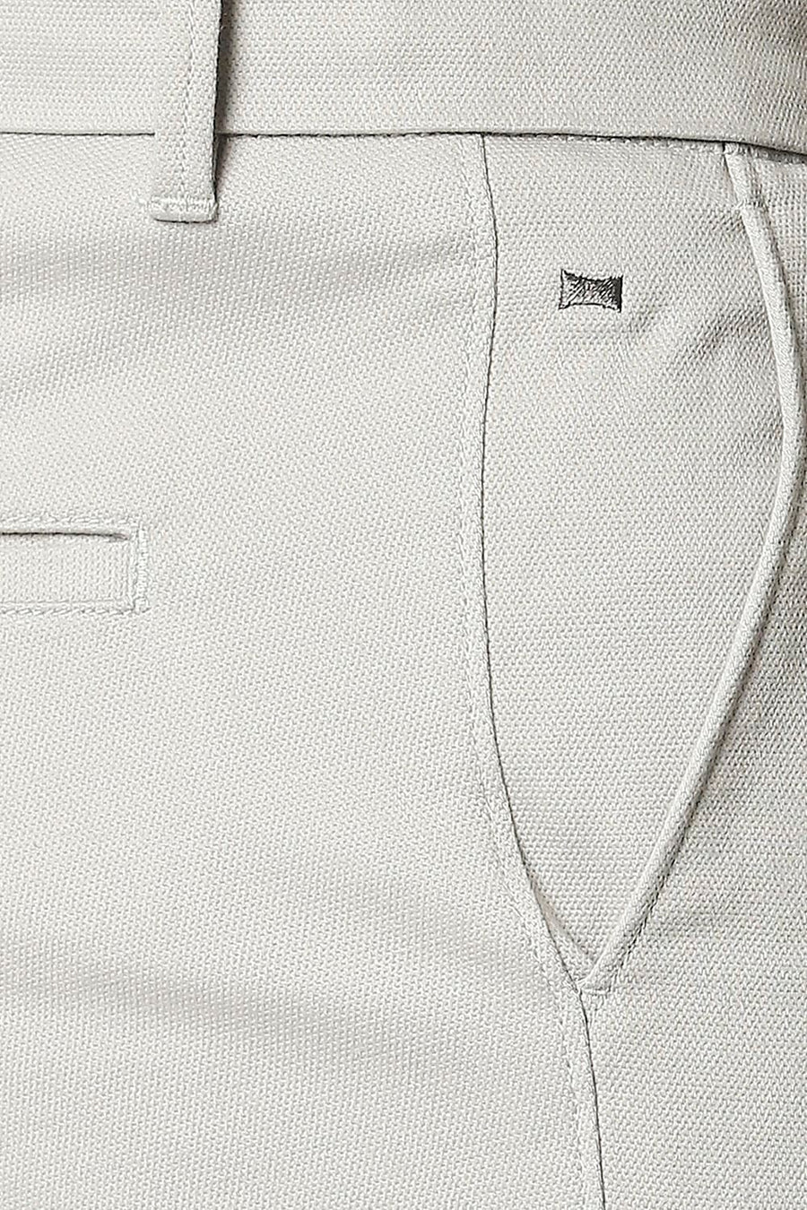 BASICS TAPERED FIT ANTARCTICA GREY STRETCH TROUSERS