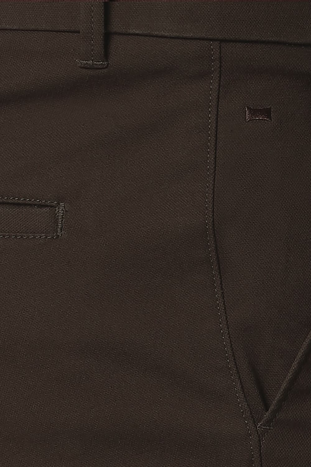 BASICS TAPERED FIT STRETCH TROUSERS