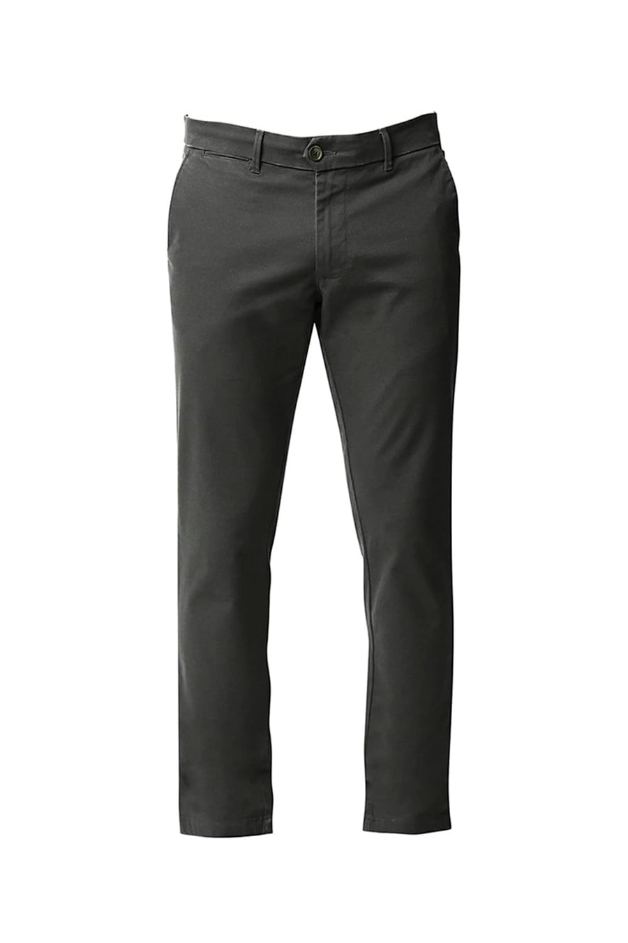 BASICS TAPERED FIT UNEXPLORED GREY STRETCH TROUSERS