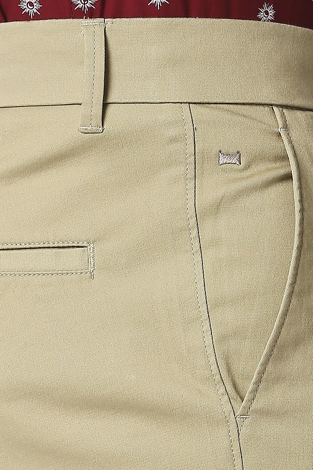 BASICS TAPERED FIT STRETCH TROUSERS